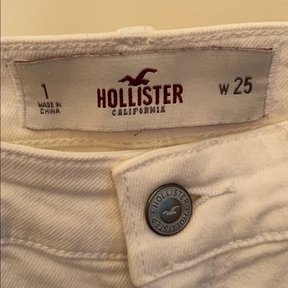 HOLLISTER WHITE RIPPED JEANS - Picture 8 of 8